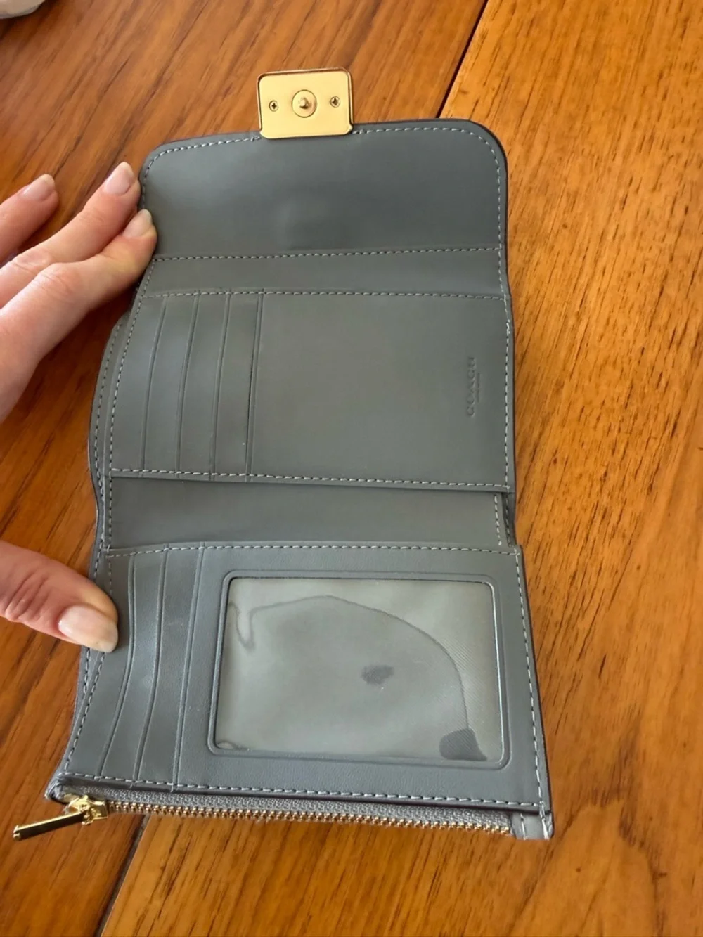 Coach Pebbled Leather Wallet - Picture 2 of 2